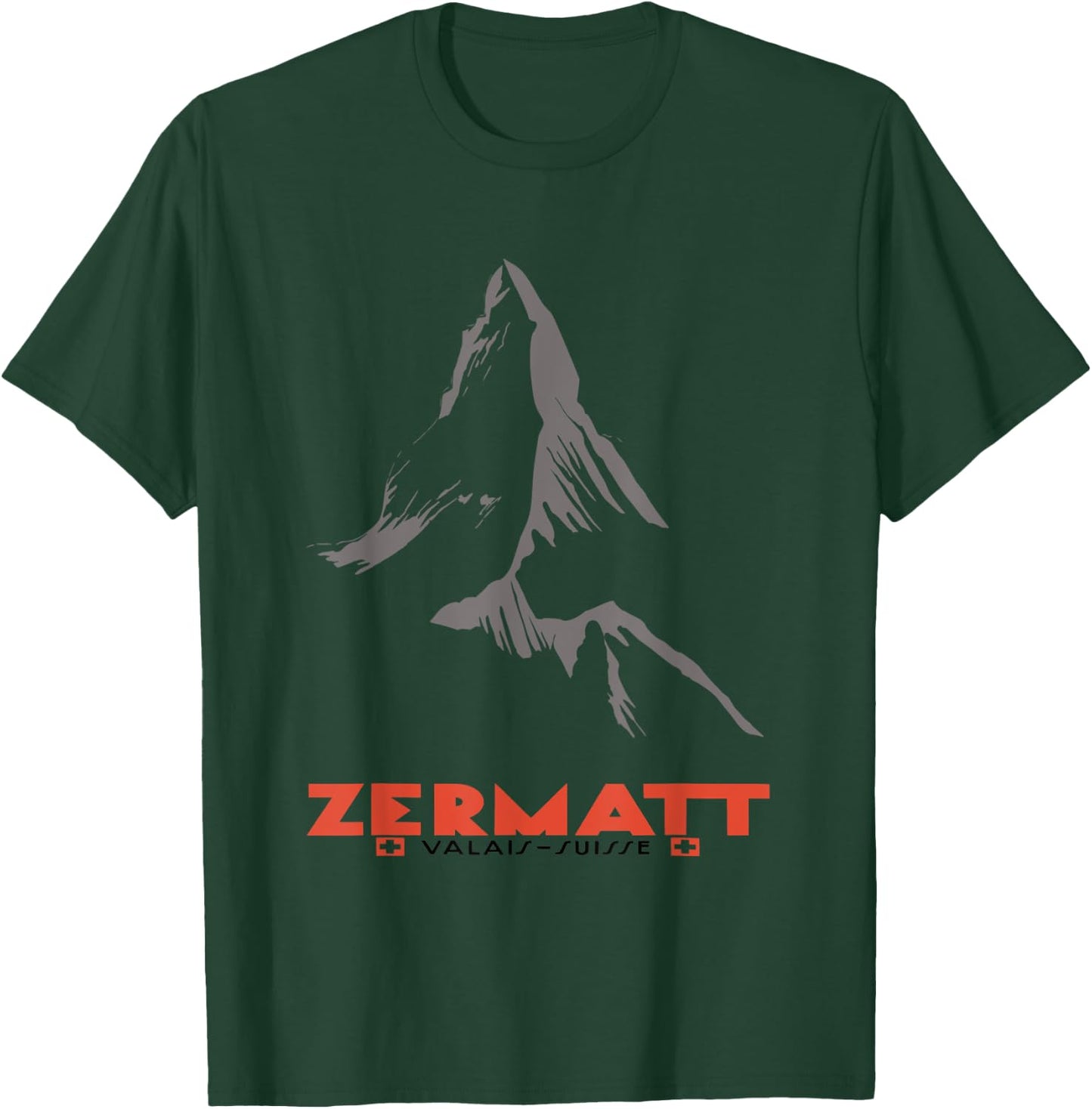 Moutain In Zermatt, Valais, Switzerland T-Shirt - T-Shirt | Forest
