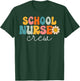 School Nurse Crew Retro 1st Day of School Nurse T-Shirt - T-Shirt | Forest