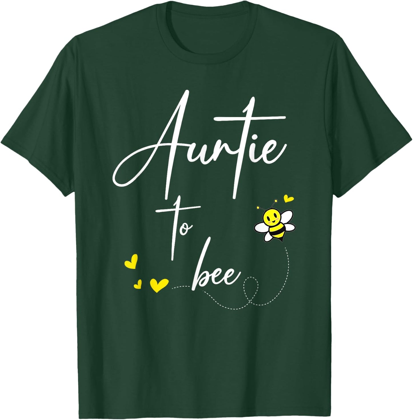 Auntie To Bee Funny Matching Family T-Shirt - T-Shirt | Forest