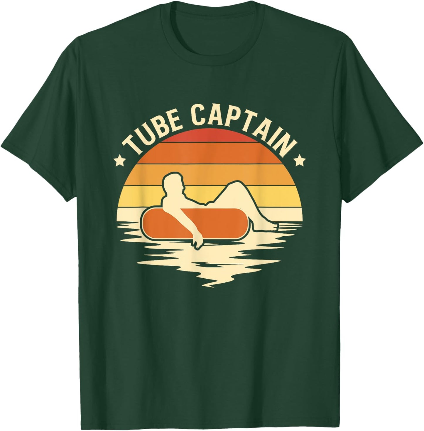 Tube Captain River Tubing Floating T-Shirt - T-Shirt | Forest
