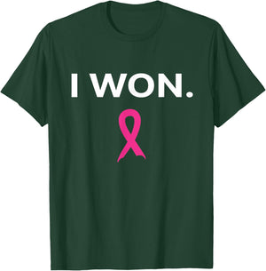 I Won Breast Cancer Awareness T-Shirt - T-Shirt | Forest