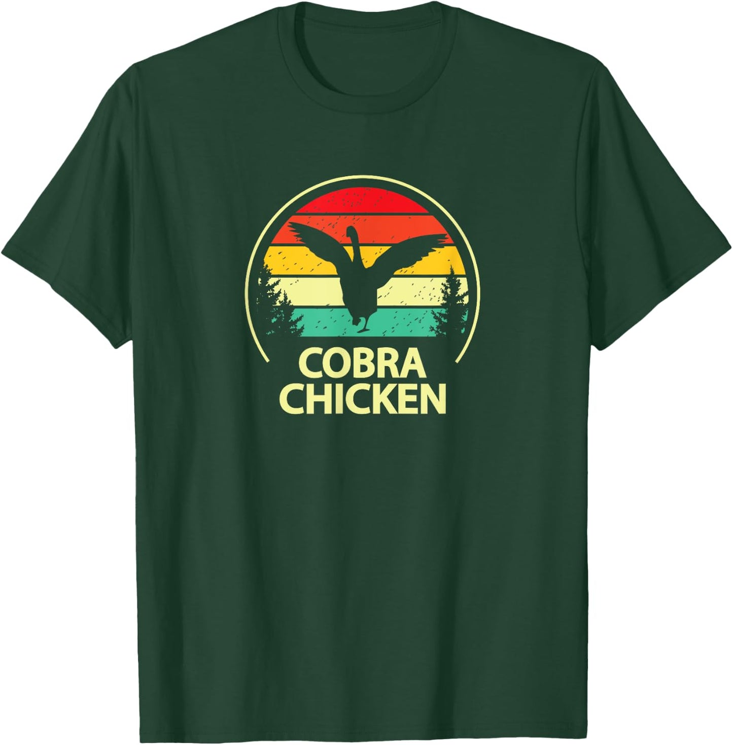 Funny Retro Vintage Cobra Chicken Goose Lover T-Shirt - T-Shirt | Forest