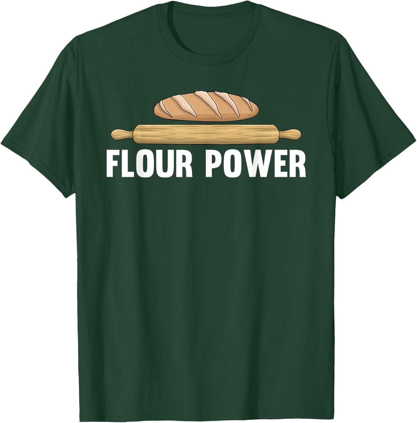 Funny Flour Baking Art For Baker Chef Men Women Baking Lover T-Shirt - T-Shirt | Forest