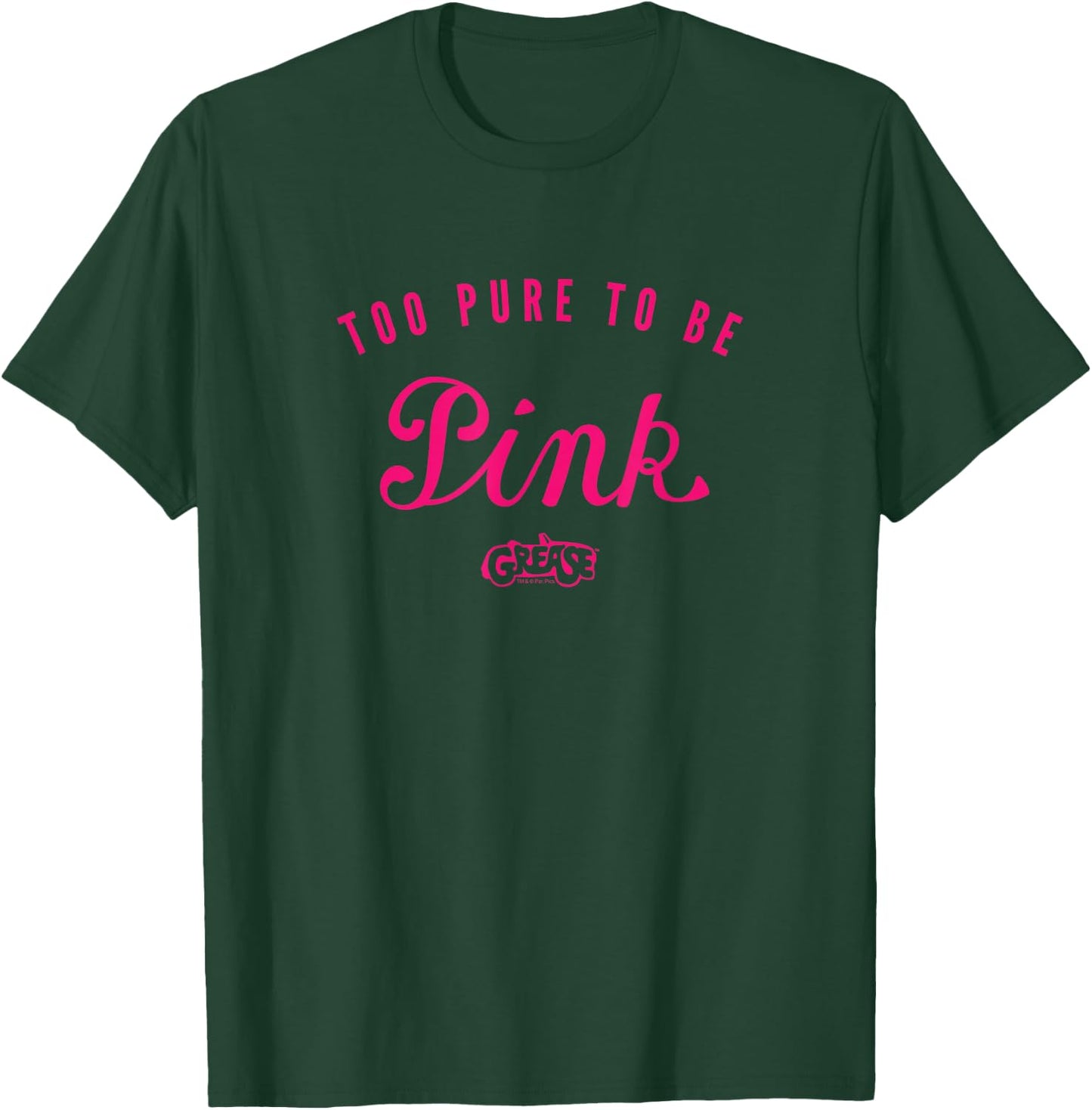 Grease - Too Pure to Be Pink T-Shirt - T-Shirt | Forest