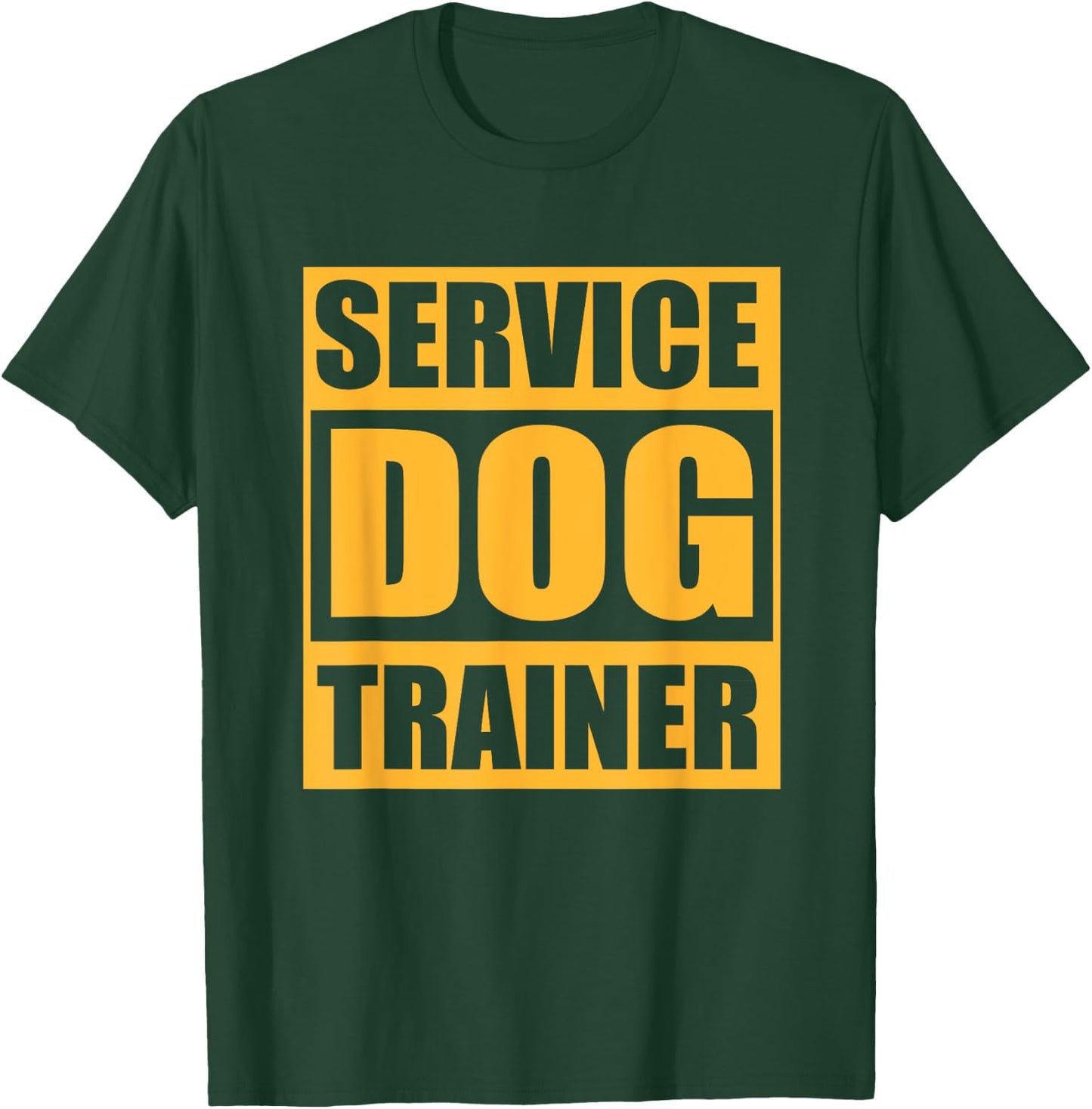 Dog Handler Training Service Dog Trainer T-Shirt - T-Shirt | Forest