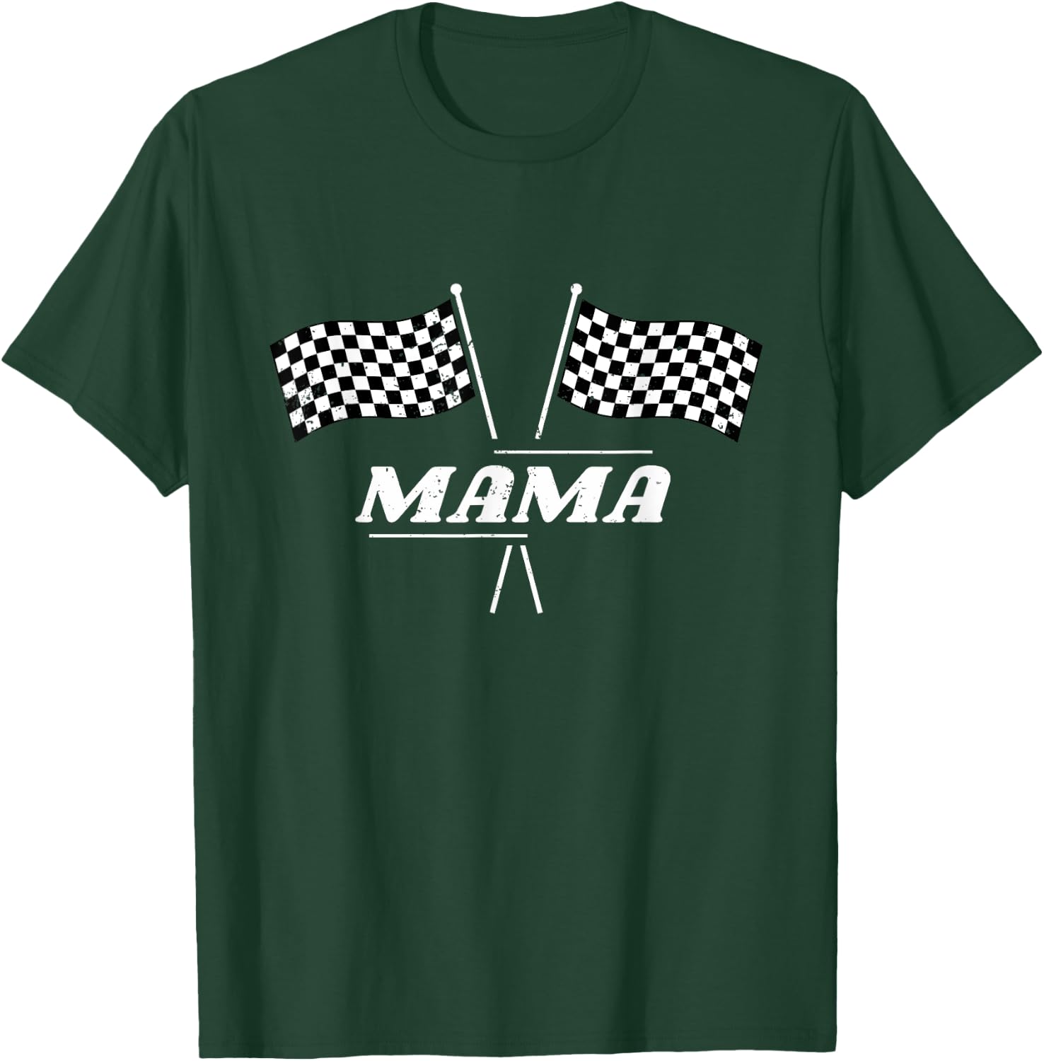 Pit Crew Mama Racing Car Family Matching Birthday Party T-Shirt - T-Shirt | Forest