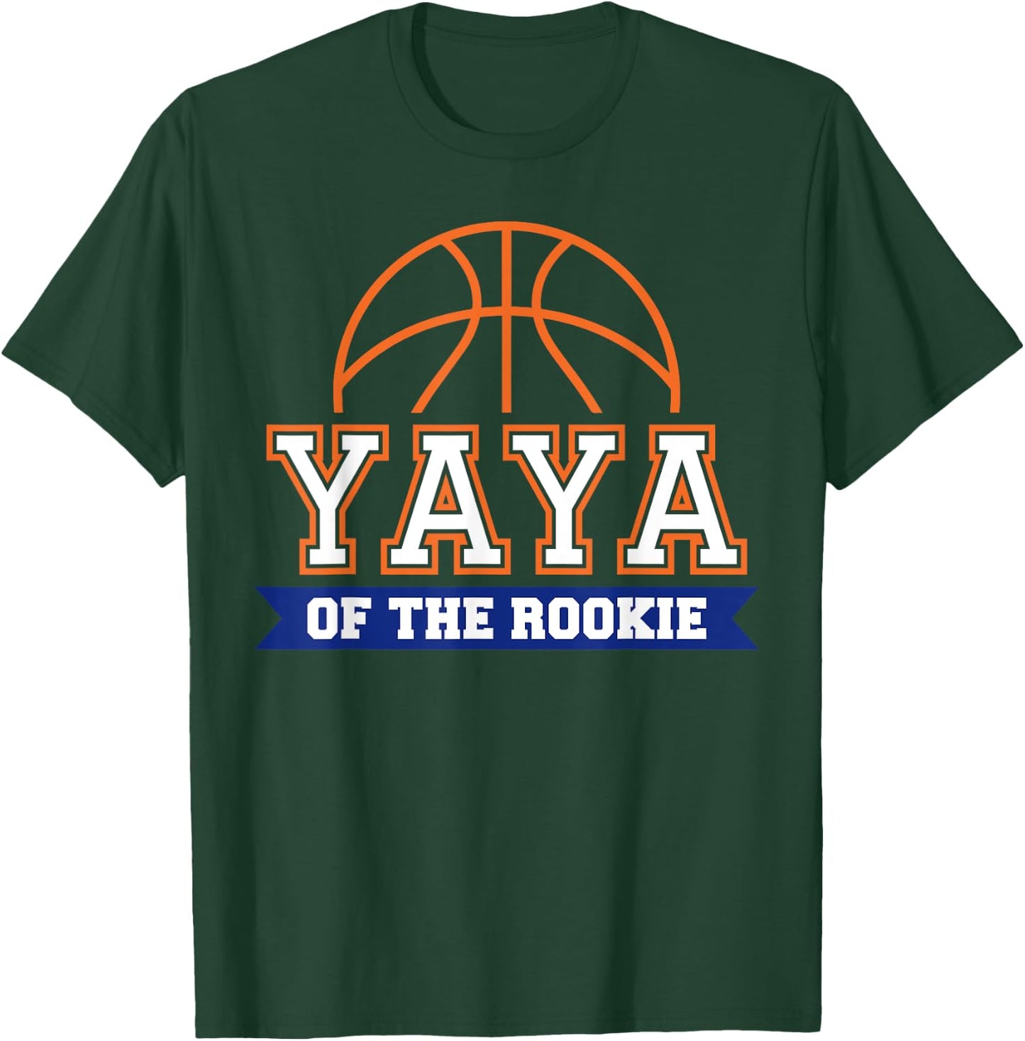 Yaya of Rookie 1st Birthday Basketball Theme Matching Party T-Shirt - T-Shirt | Forest