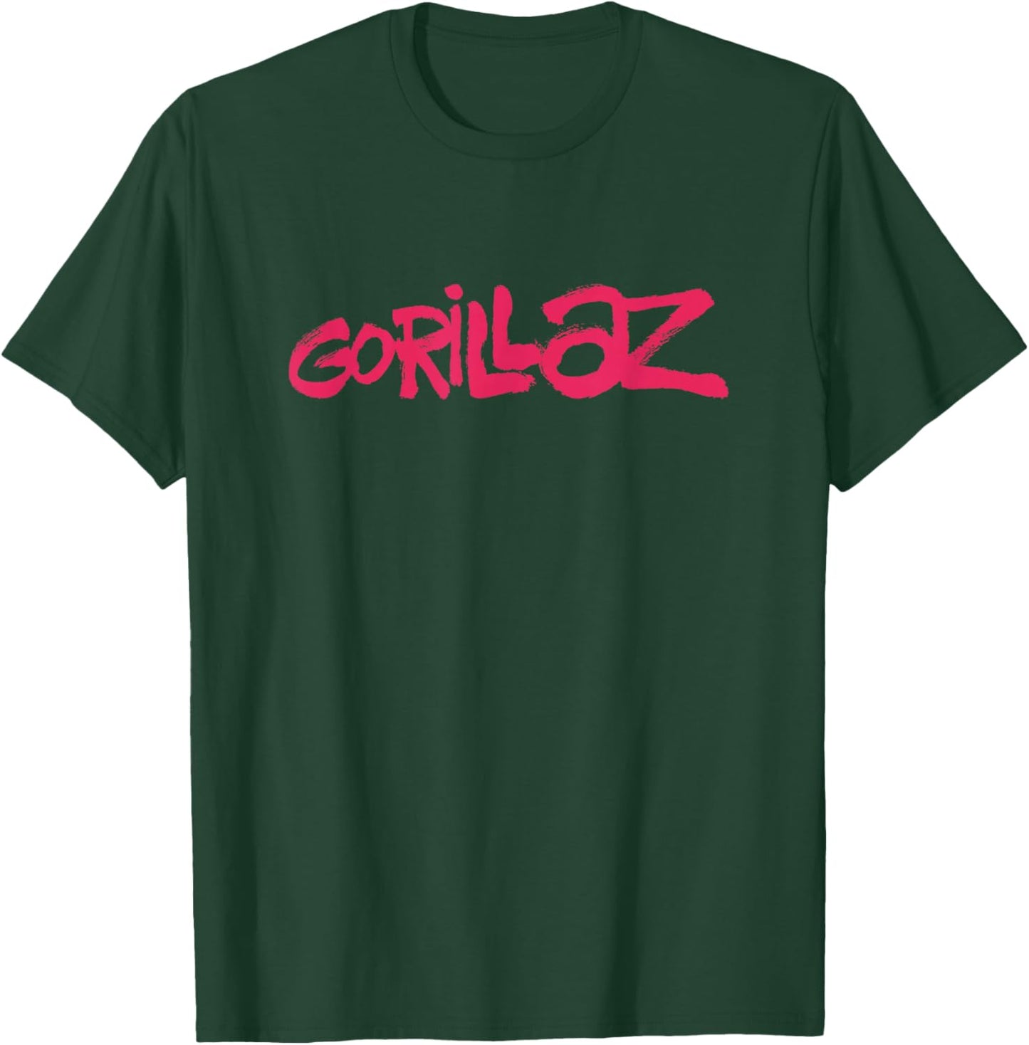 Gorillaz Brush Logo Pink T-Shirt - T-Shirt | Forest