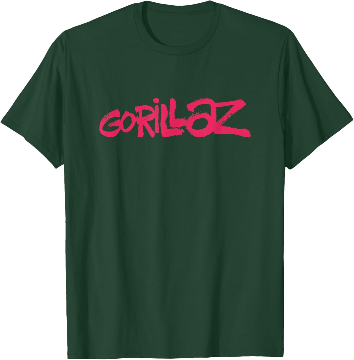 Gorillaz Brush Logo Pink T-Shirt - T-Shirt | Forest