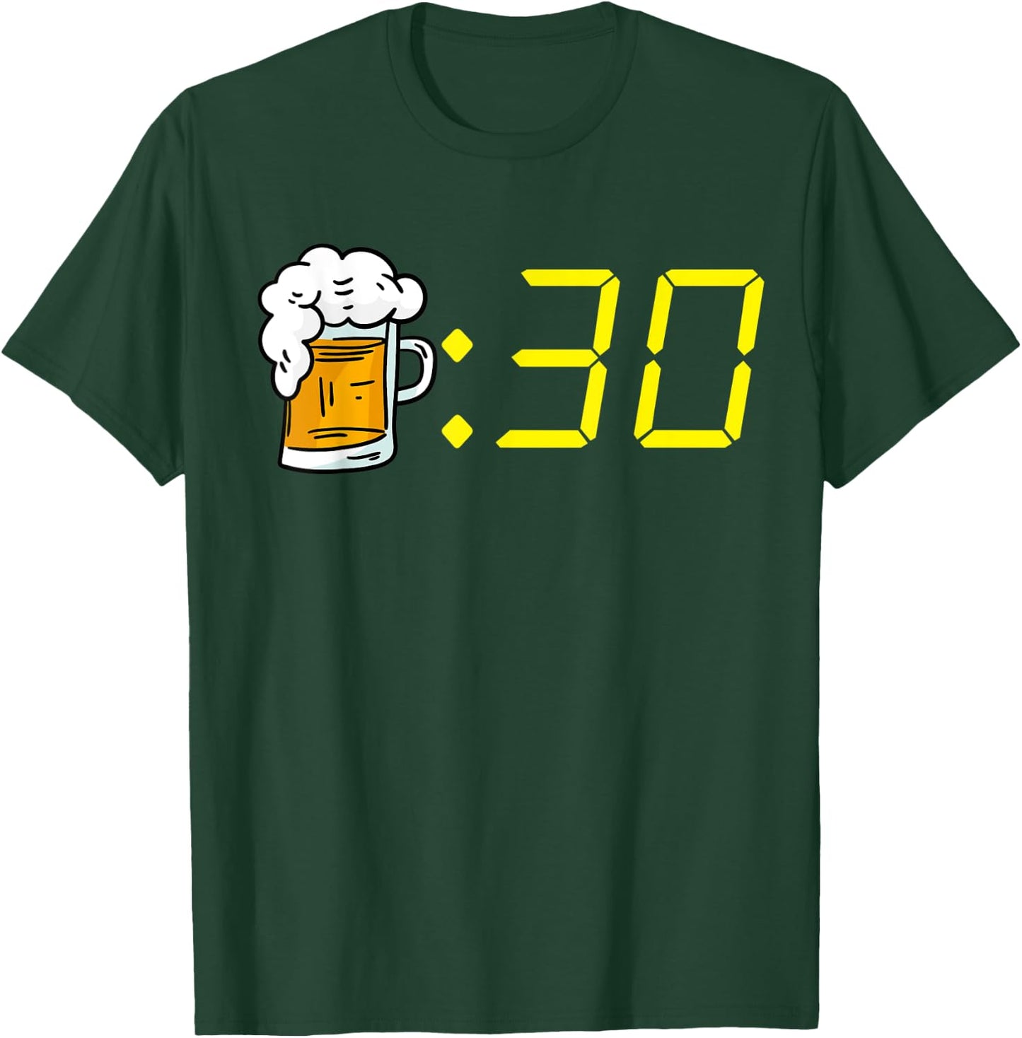 Beer 30 Funny Beer Time For Beer Drinking Men's Beer 30 T-Shirt - T-Shirt | Forest