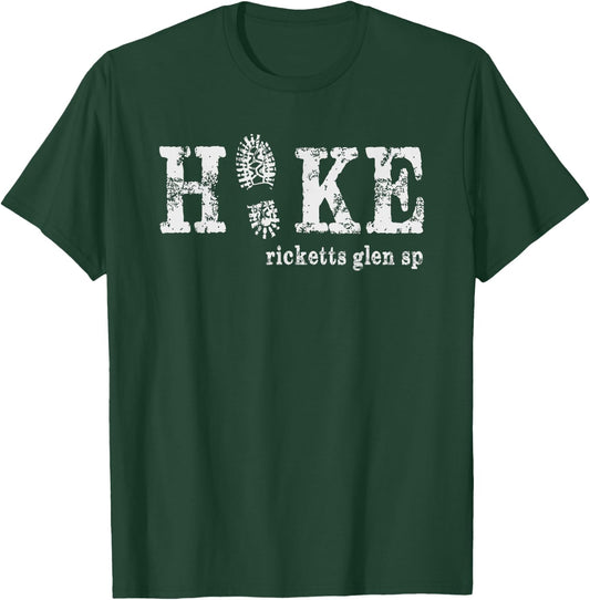 Hike Ricketts Glen State Park Pennsylvania T-Shirt - T-Shirt | Forest