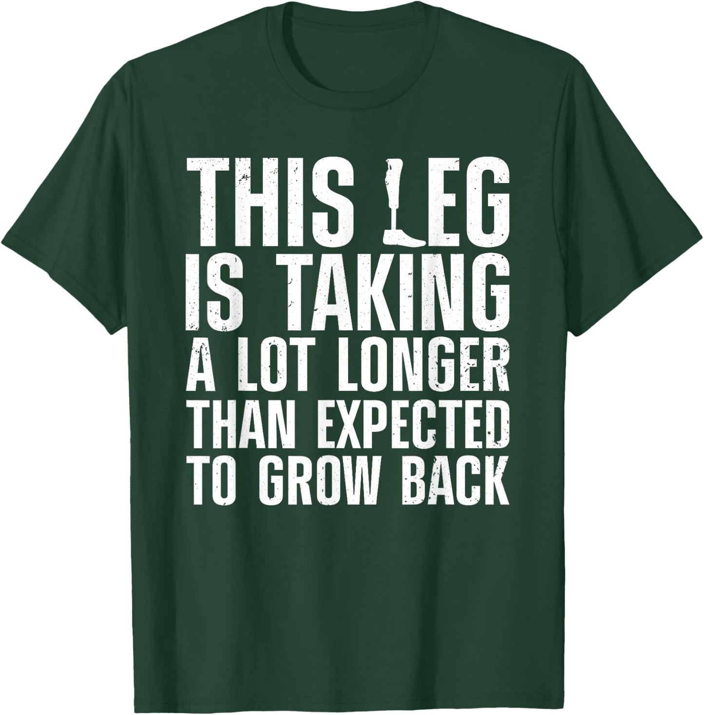 Funny Leg Amputee Design Women Amputation Survivor T-Shirt - T-Shirt | Forest