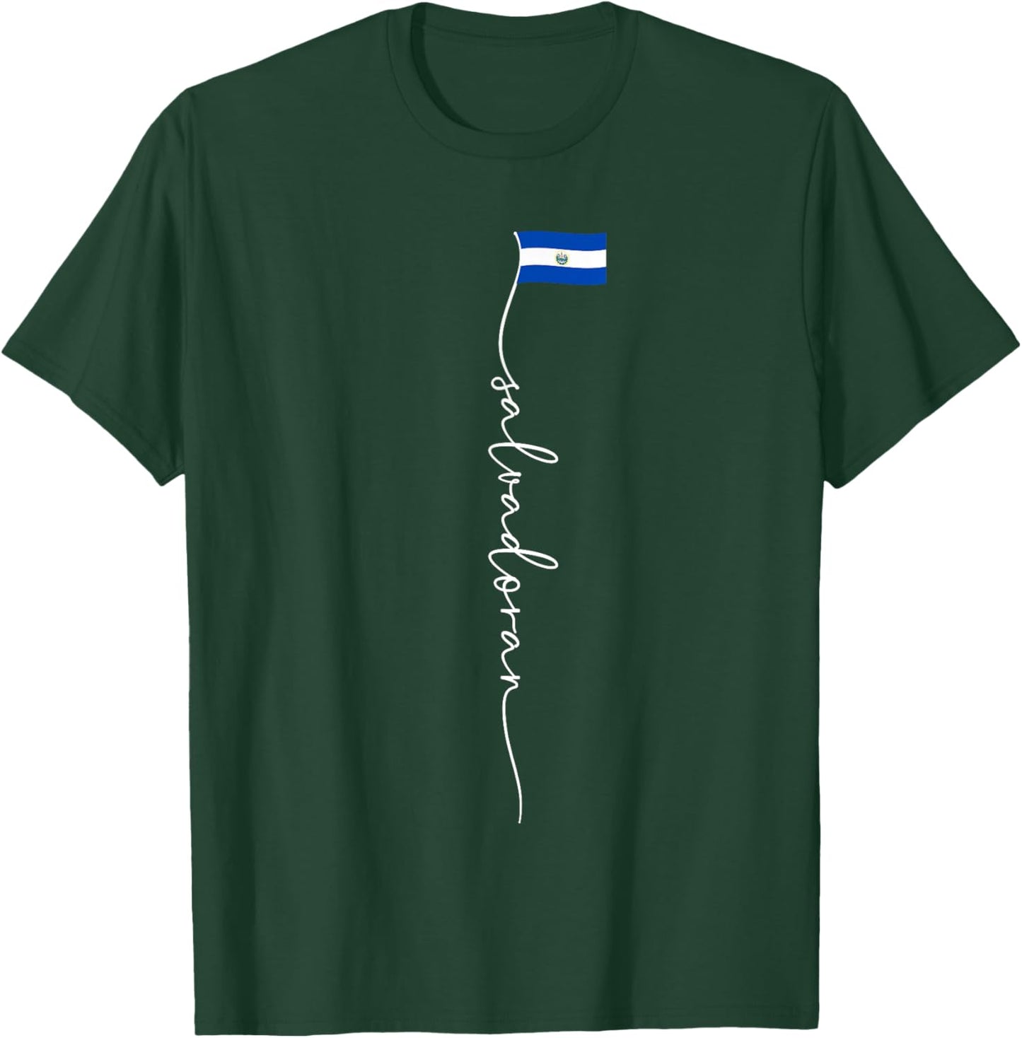 El Salvador Signature Salvadoran Flag T-Shirt - T-Shirt | Forest