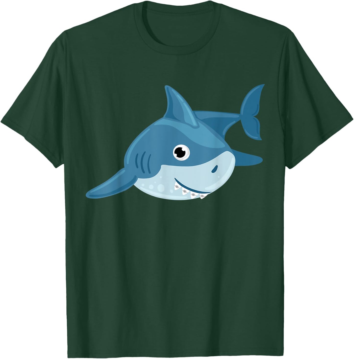 Shark Smiling Braces shirt, Orthodontist T-Shirt - T-Shirt | Forest