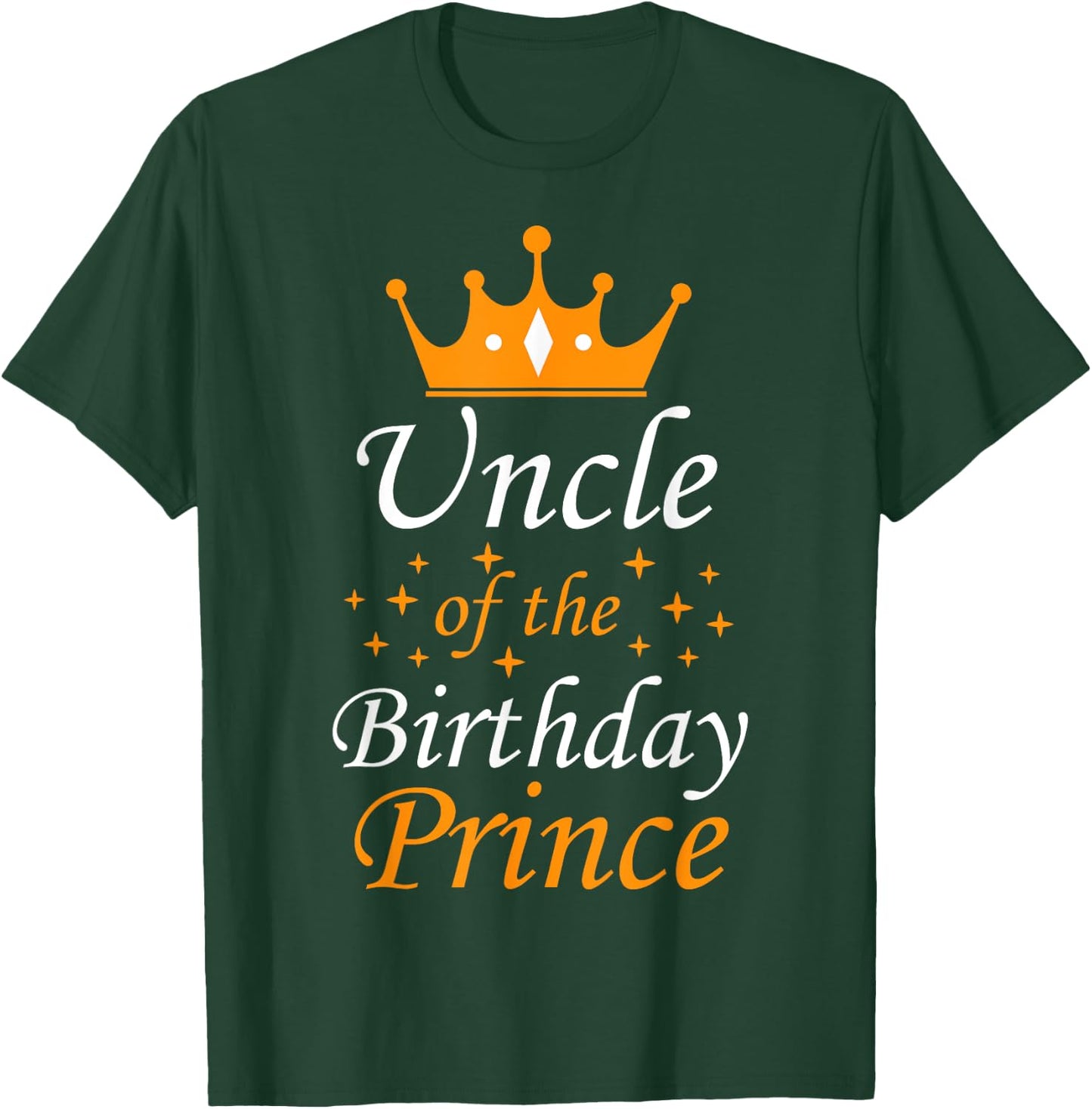 Uncle of The Birthday Prince Funny Party Matching Family T-Shirt - T-Shirt | Forest