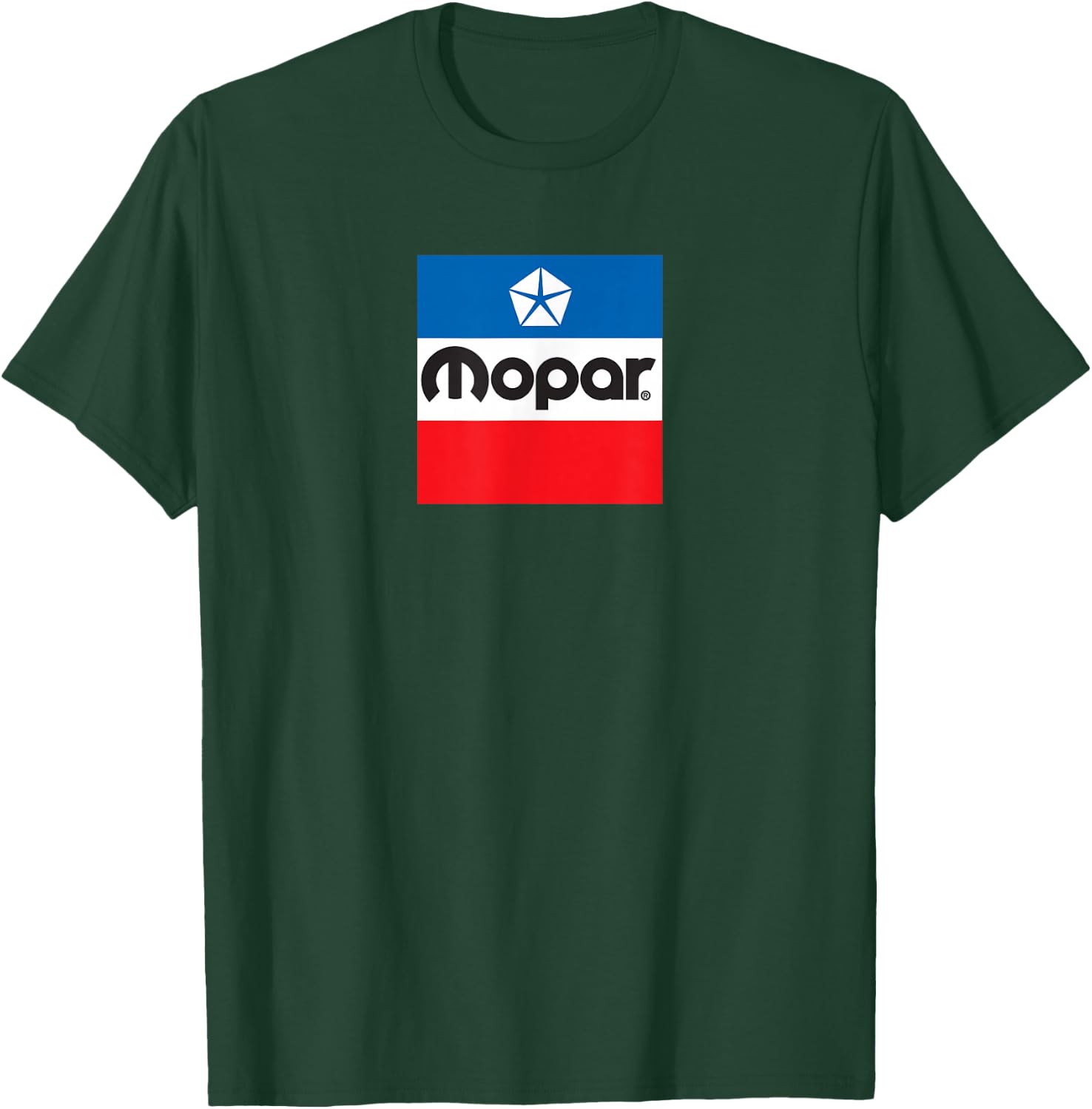 Mopar Retro Flag Logo T-Shirt - T-Shirt | Forest