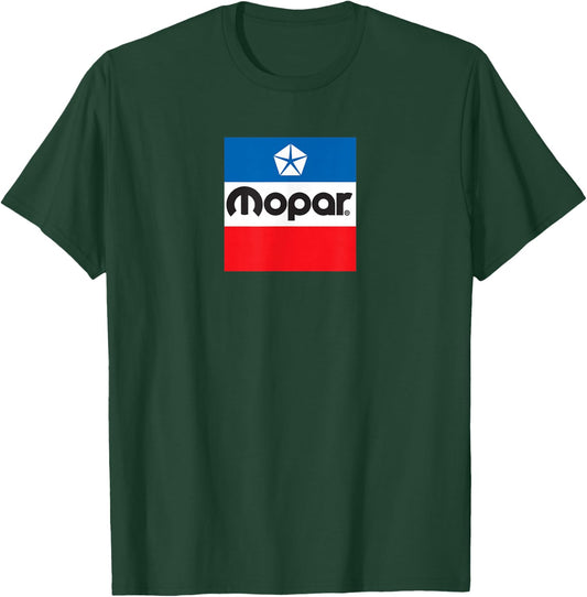 Mopar Retro Flag Logo T-Shirt - T-Shirt | Forest