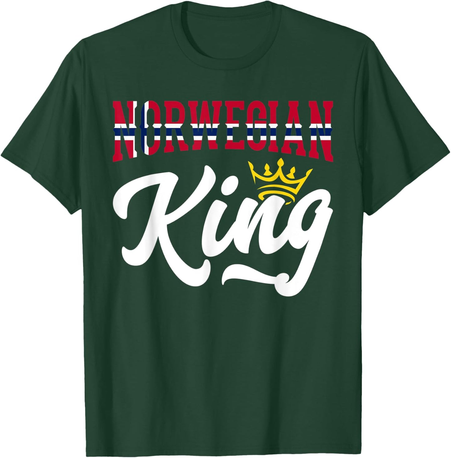 Norwegian King Norway Norwegian Norway Flag T-Shirt - T-Shirt | Forest
