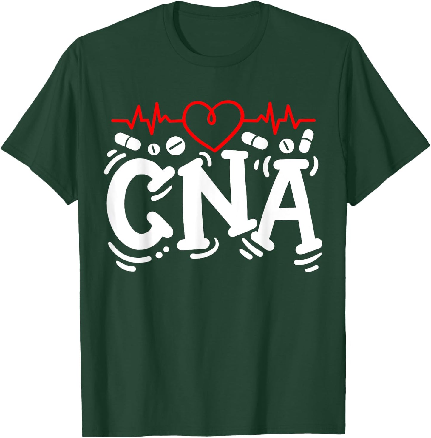 CNA Certified Nursing Assistant T-Shirt - T-Shirt | Forest
