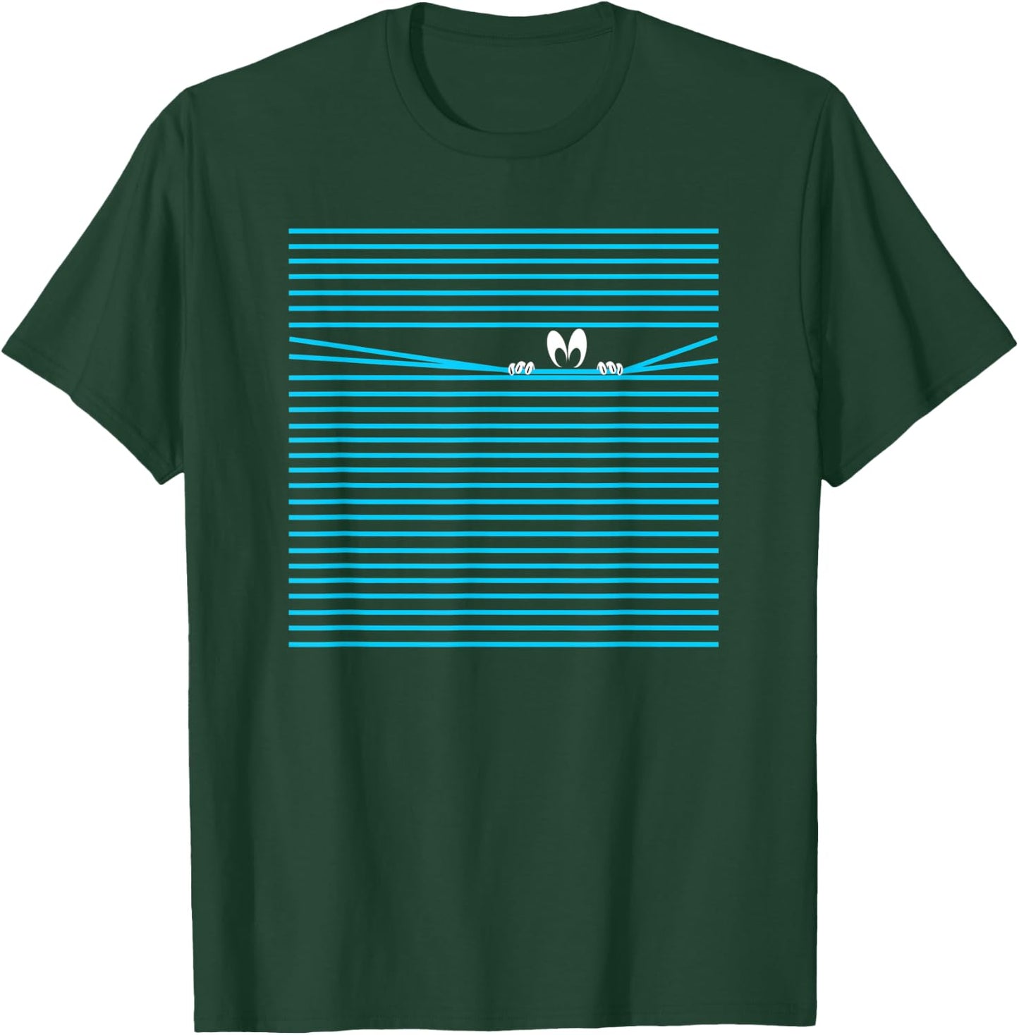 Eyes watching through blinds funny T-Shirt - T-Shirt | Forest