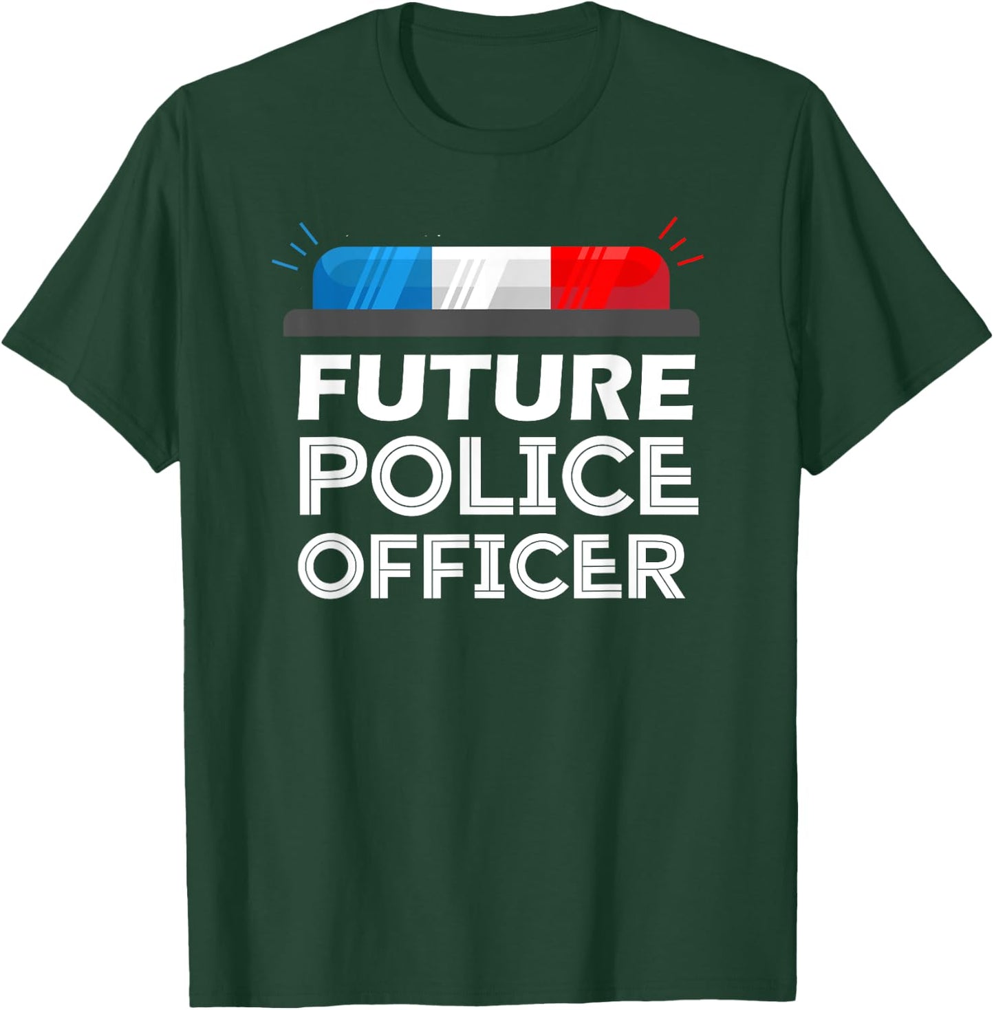 Inspiring Saying Future Police Officer Kids Sheriff Boys Gag T-Shirt - T-Shirt | Forest