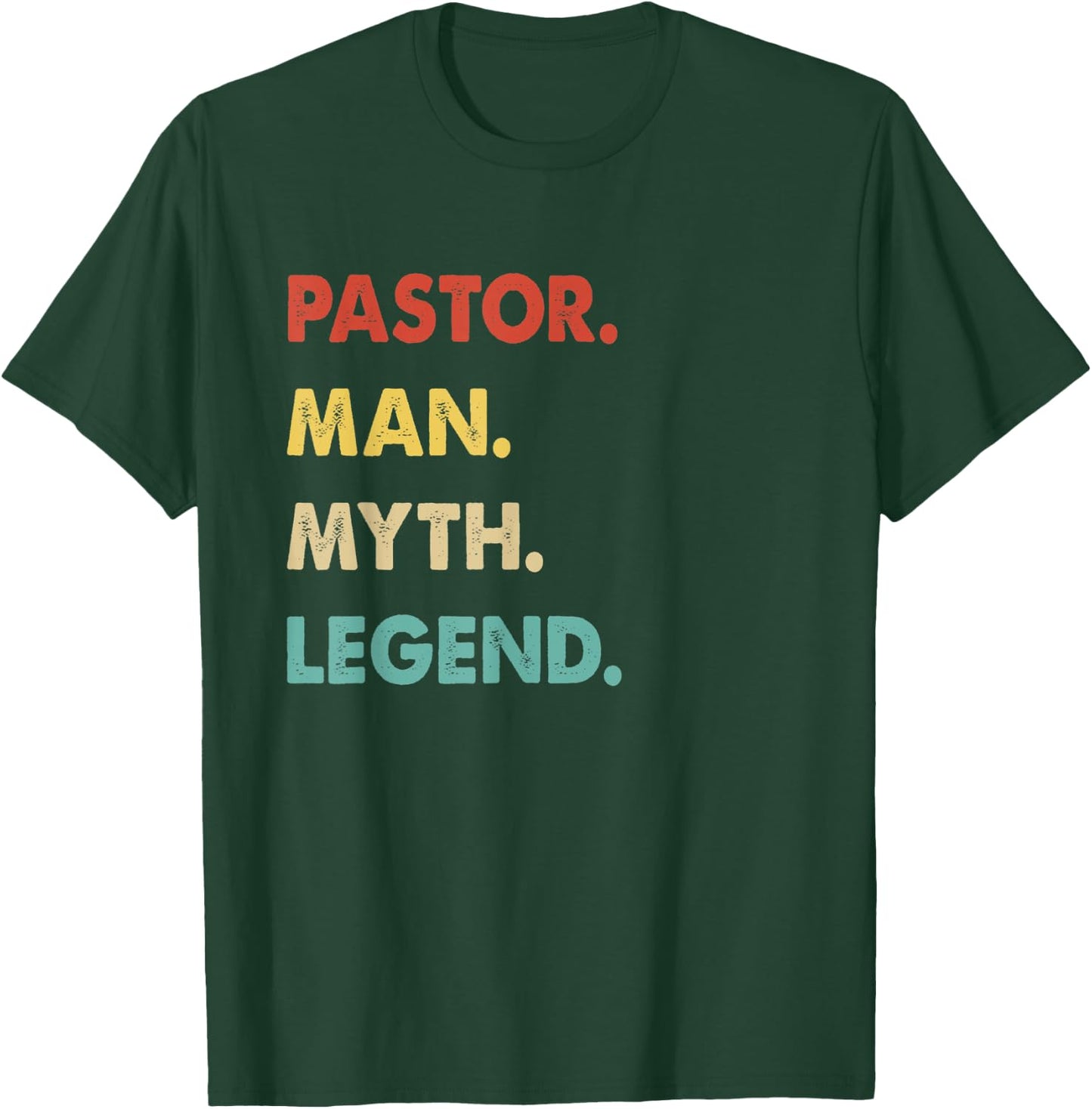 Retro Pastor Man Myth Legend T-Shirt - T-Shirt | Forest
