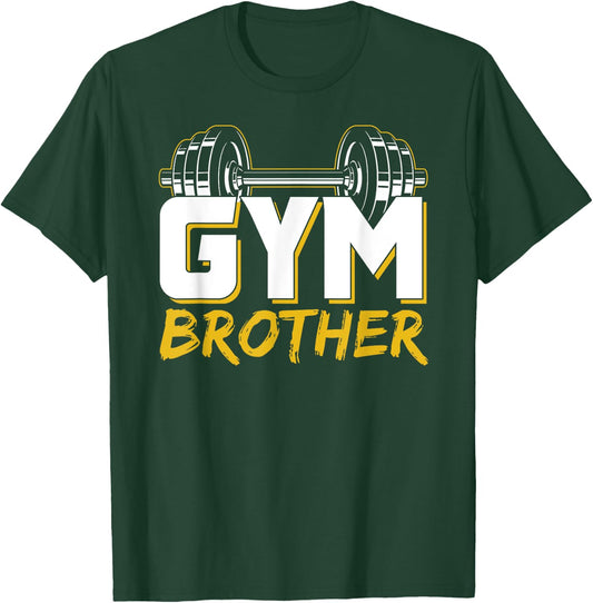 Gym Brother Training Fitness Workout Weightlifting T-Shirt - T-Shirt | Forest
