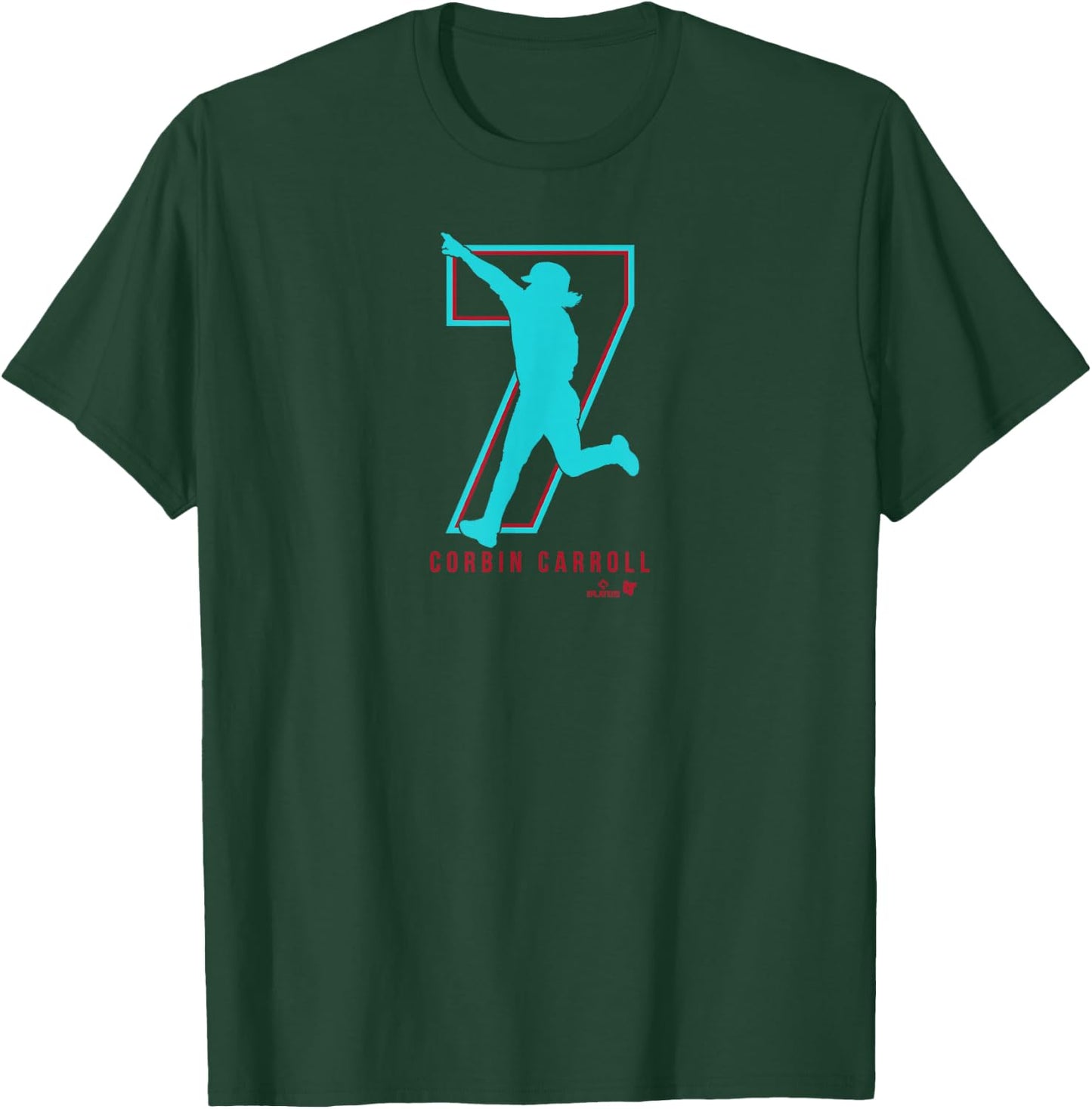 Corbin Carroll 7 - Arizona Baseball T-Shirt - T-Shirt | Forest