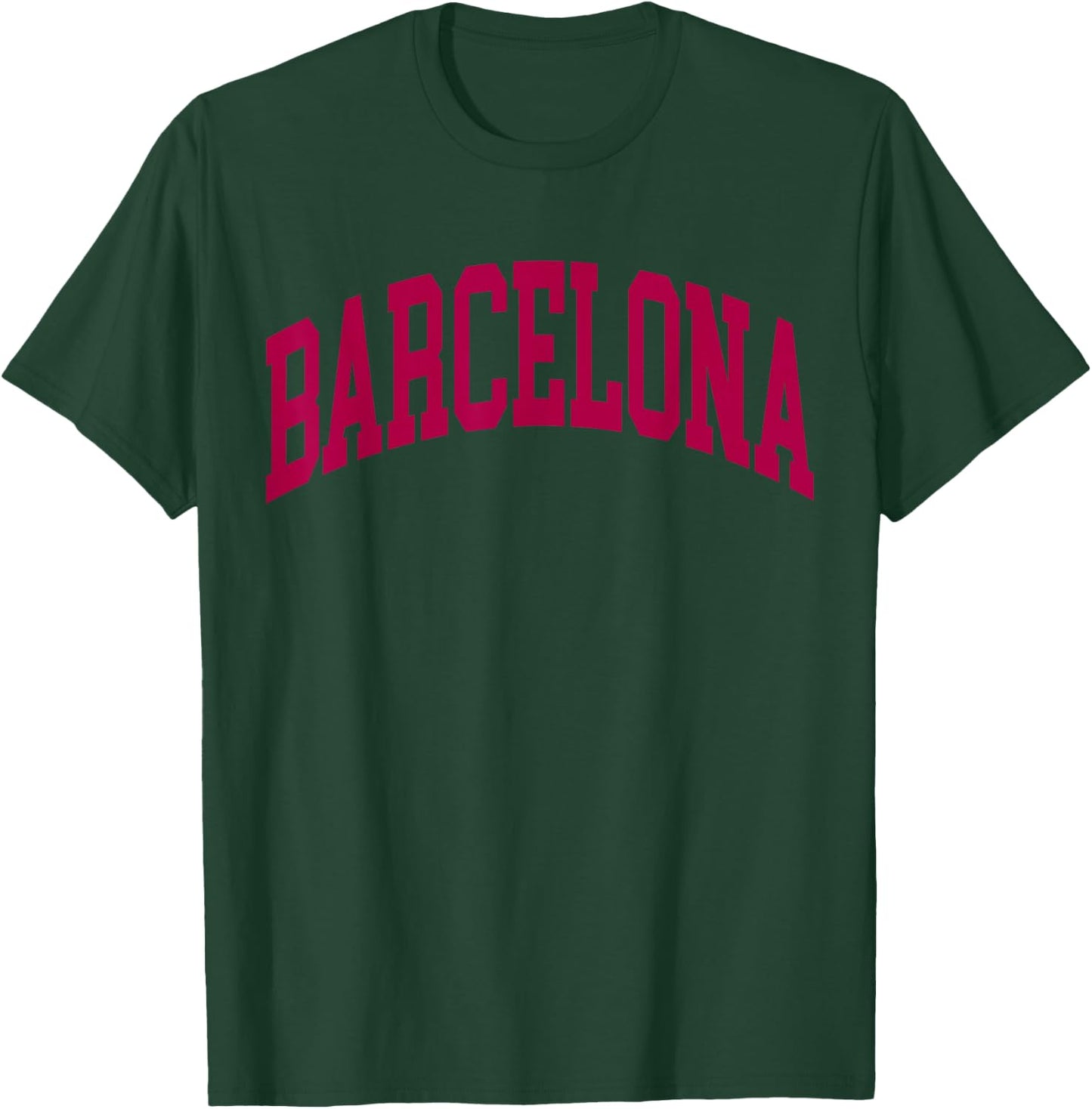 Barcelona Vintage Sports Style T-Shirt - T-Shirt | Forest