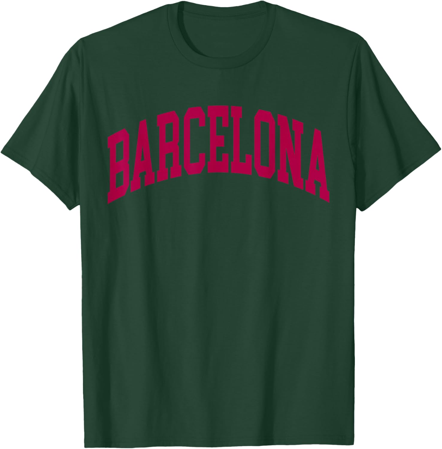 Barcelona Vintage Sports Style T-Shirt - T-Shirt | Forest