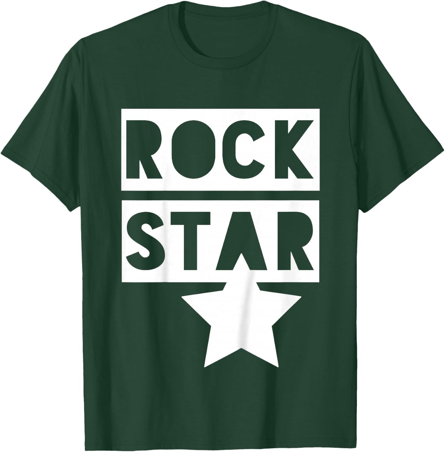 Rock Star. Monochrome Kids For Rock 'n' Roll Boys & Girls T-Shirt - T-Shirt | Forest