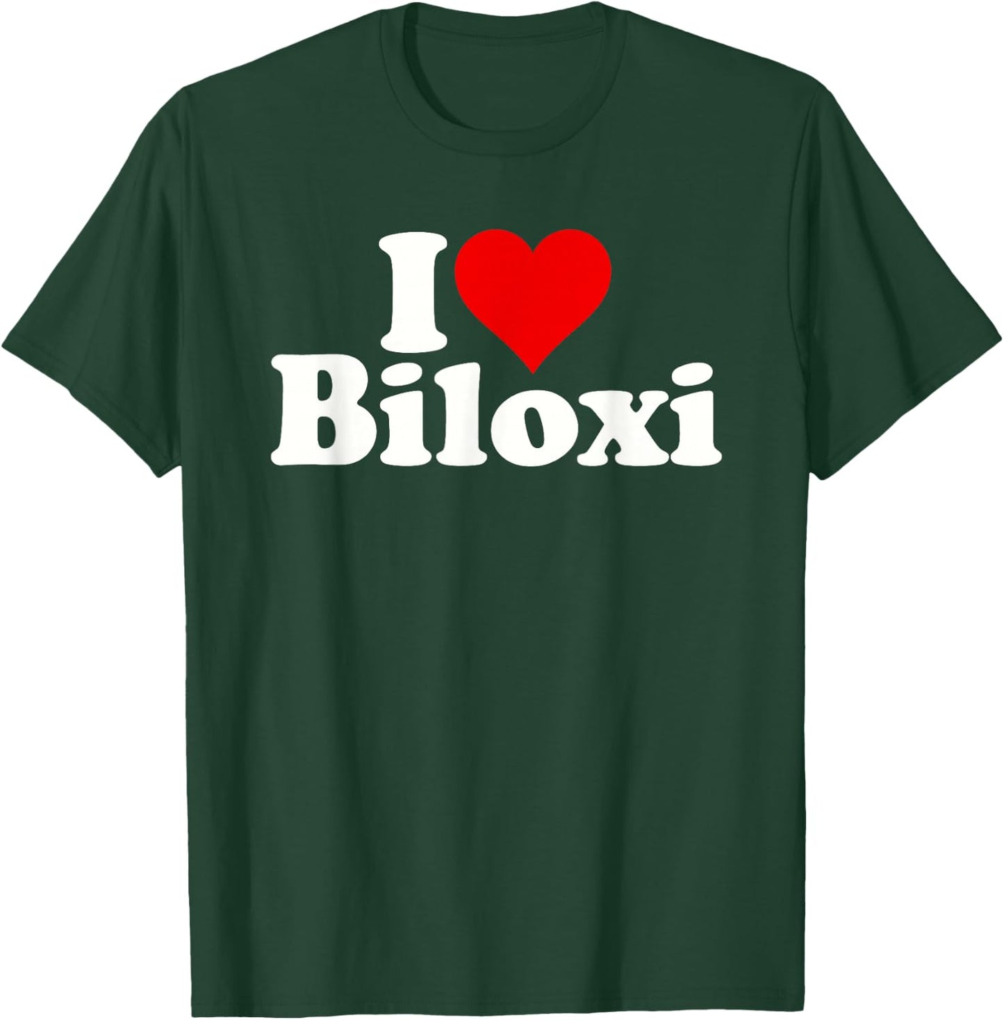 I Love Heart Biloxi Mississippi T-Shirt - T-Shirt | Forest