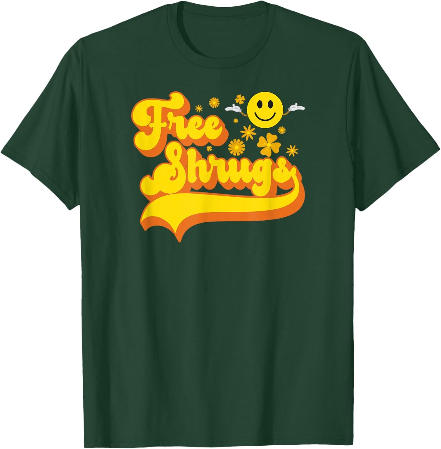 Free Shrugs - Funny Classic Parody T-Shirt - T-Shirt | Forest