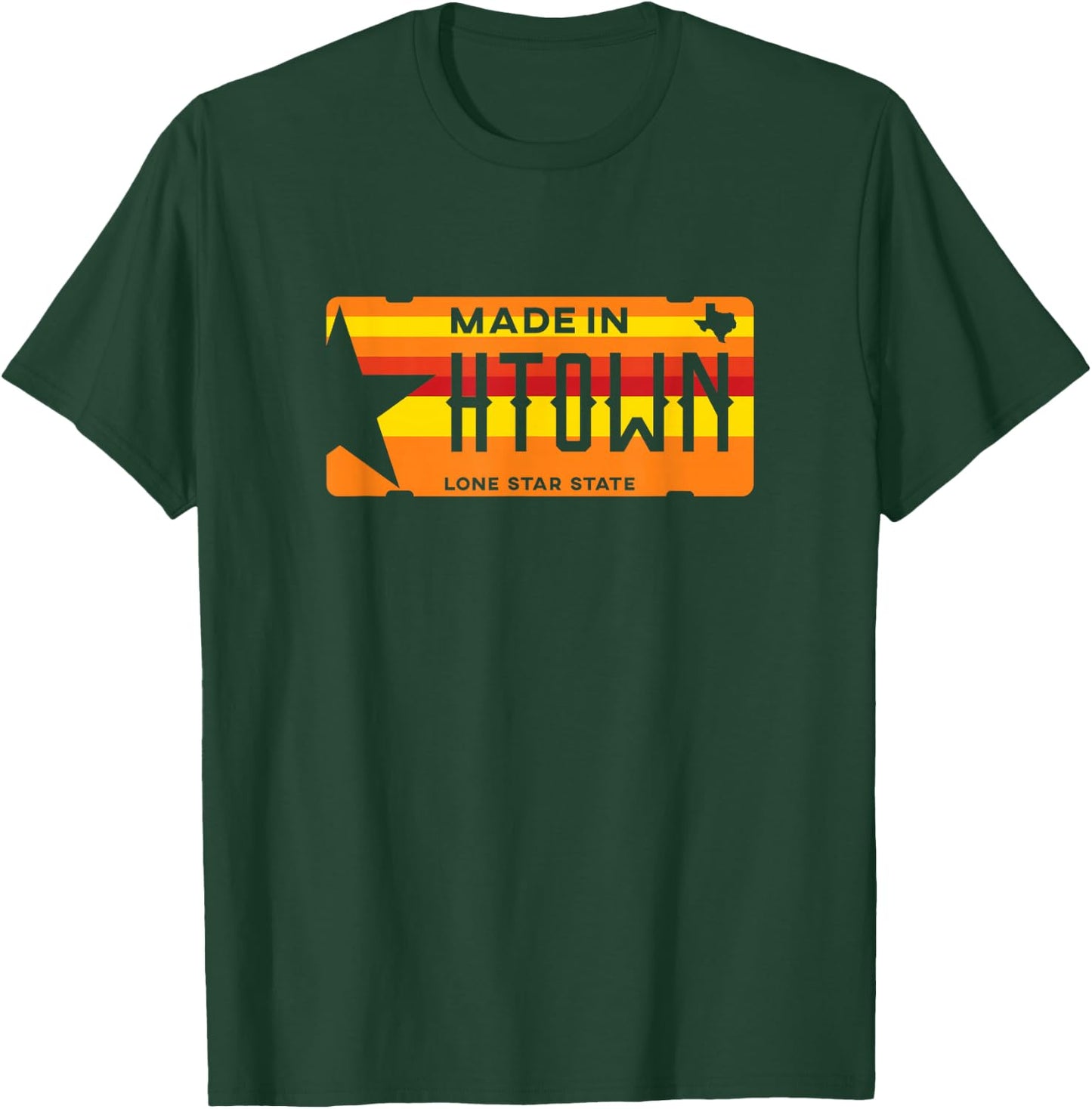 Made in H-Town Vintage Born in Houston Texas T-Shirt - T-Shirt | Forest