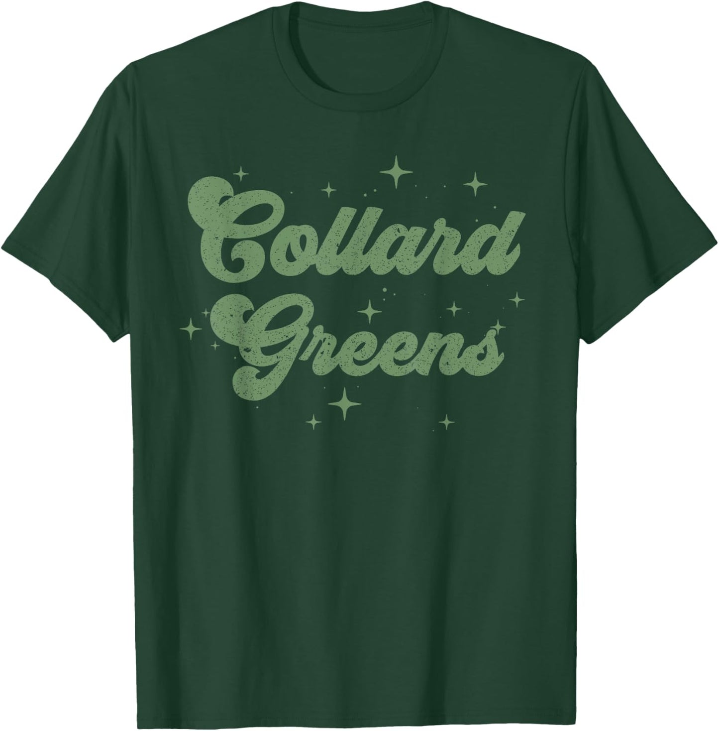 Collard Greens Retro Thanksgiving Food Nutrition Matching T-Shirt - T-Shirt | Forest