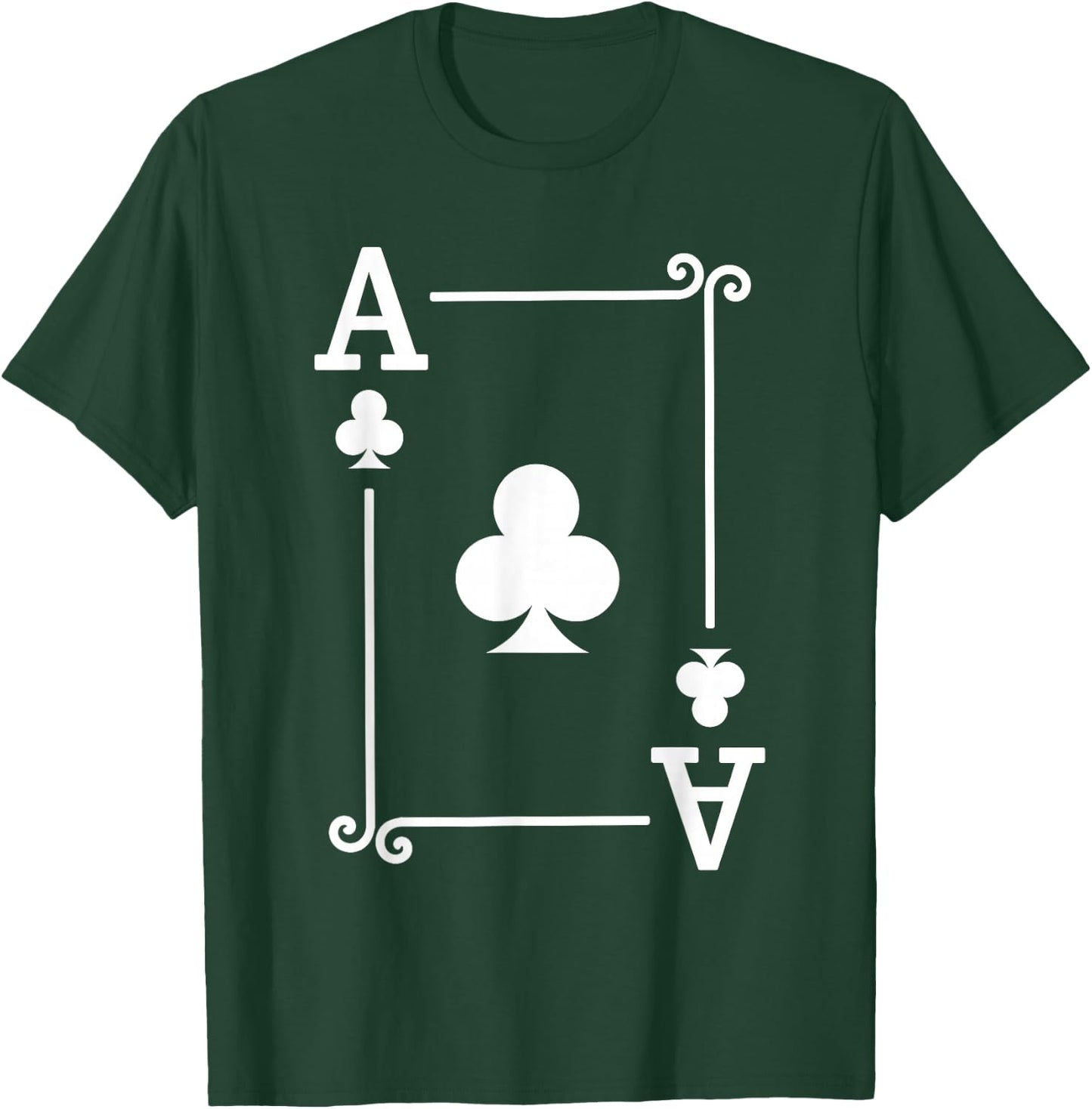 Playing Cards Costume - Ace Clubs Card - Ace Card T-Shirt - T-Shirt | Forest