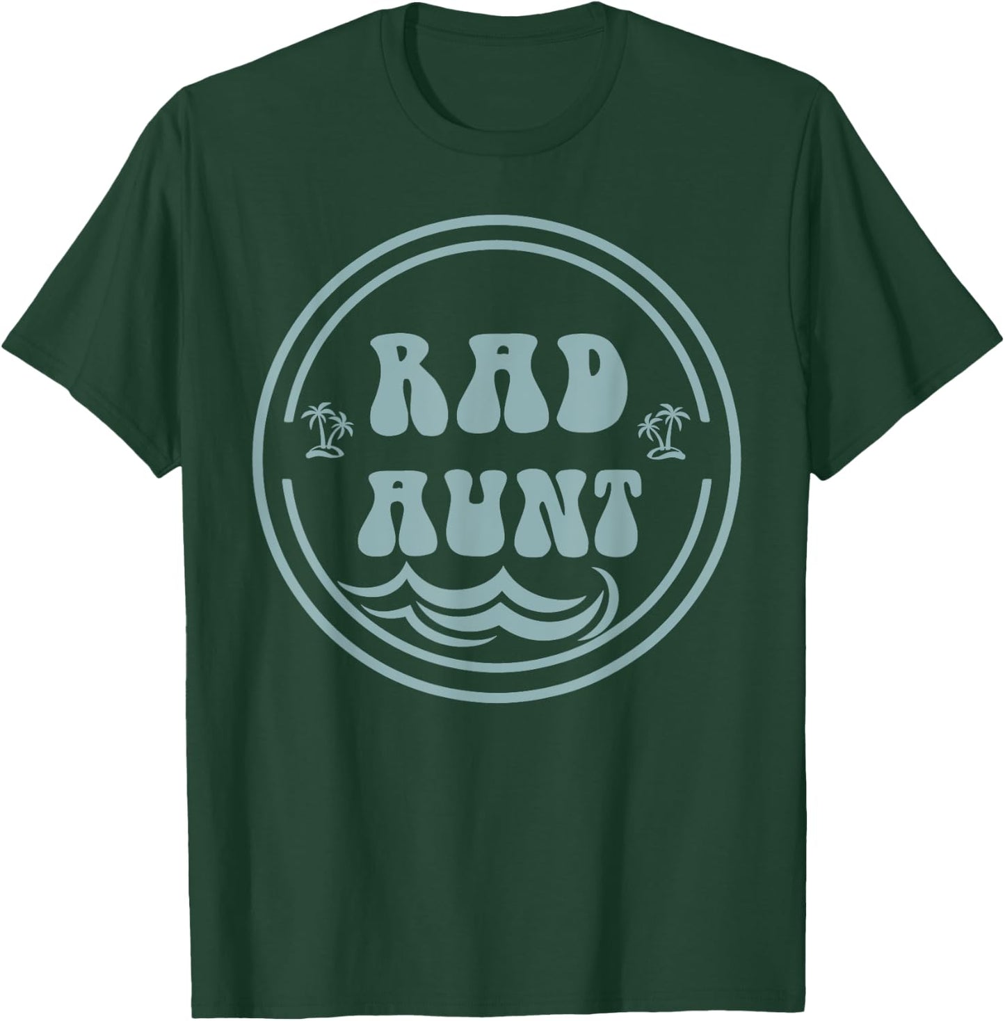 Rad Aunt Surf Matching Birthday The Big One 1st Birthday T-Shirt - T-Shirt | Forest