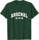 Retro Varsity Style Arsenal England T-Shirt - T-Shirt | Forest