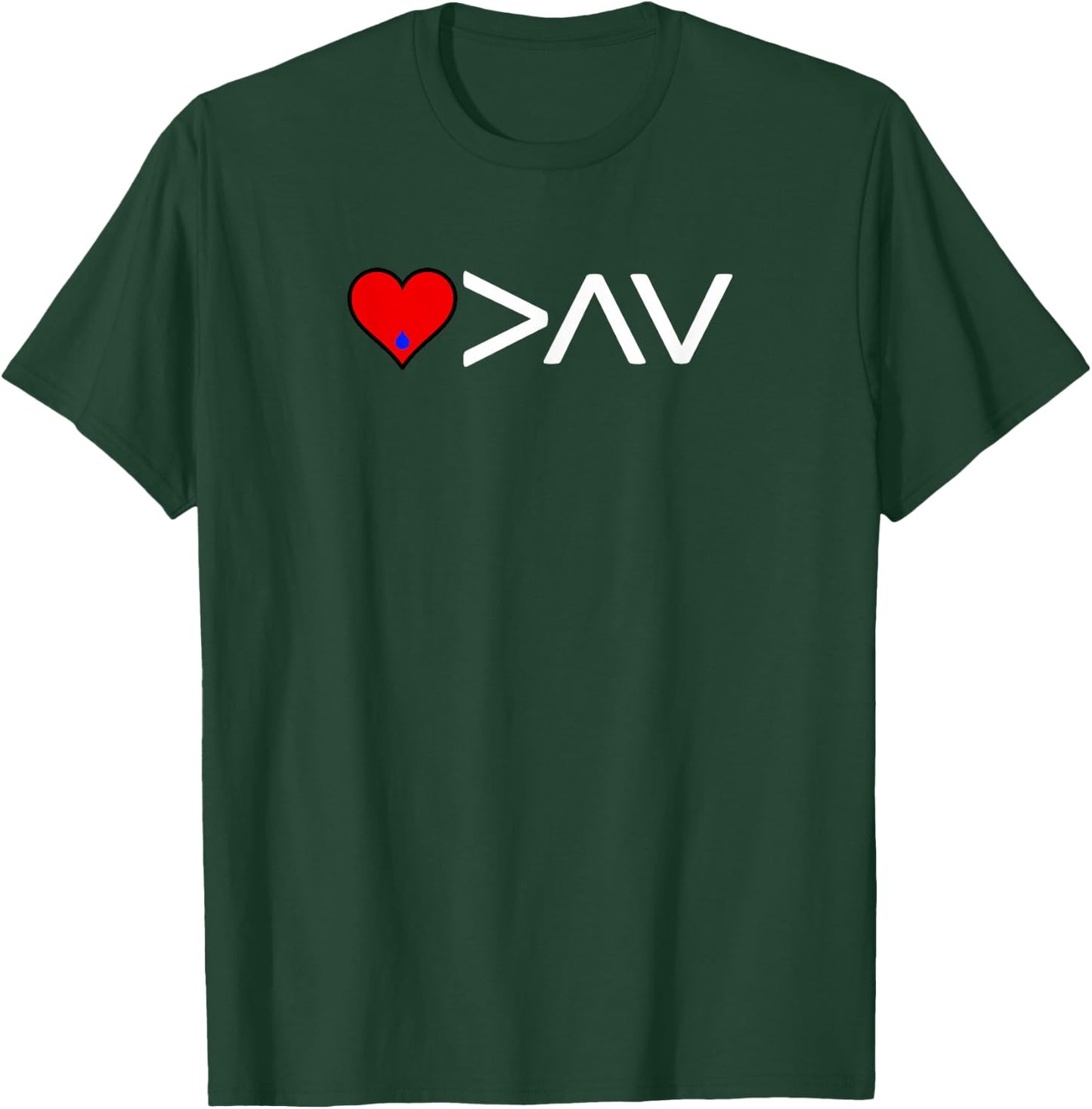 T1D Love is greater than the highs and lows of diabetes. T-Shirt - T-Shirt | Forest