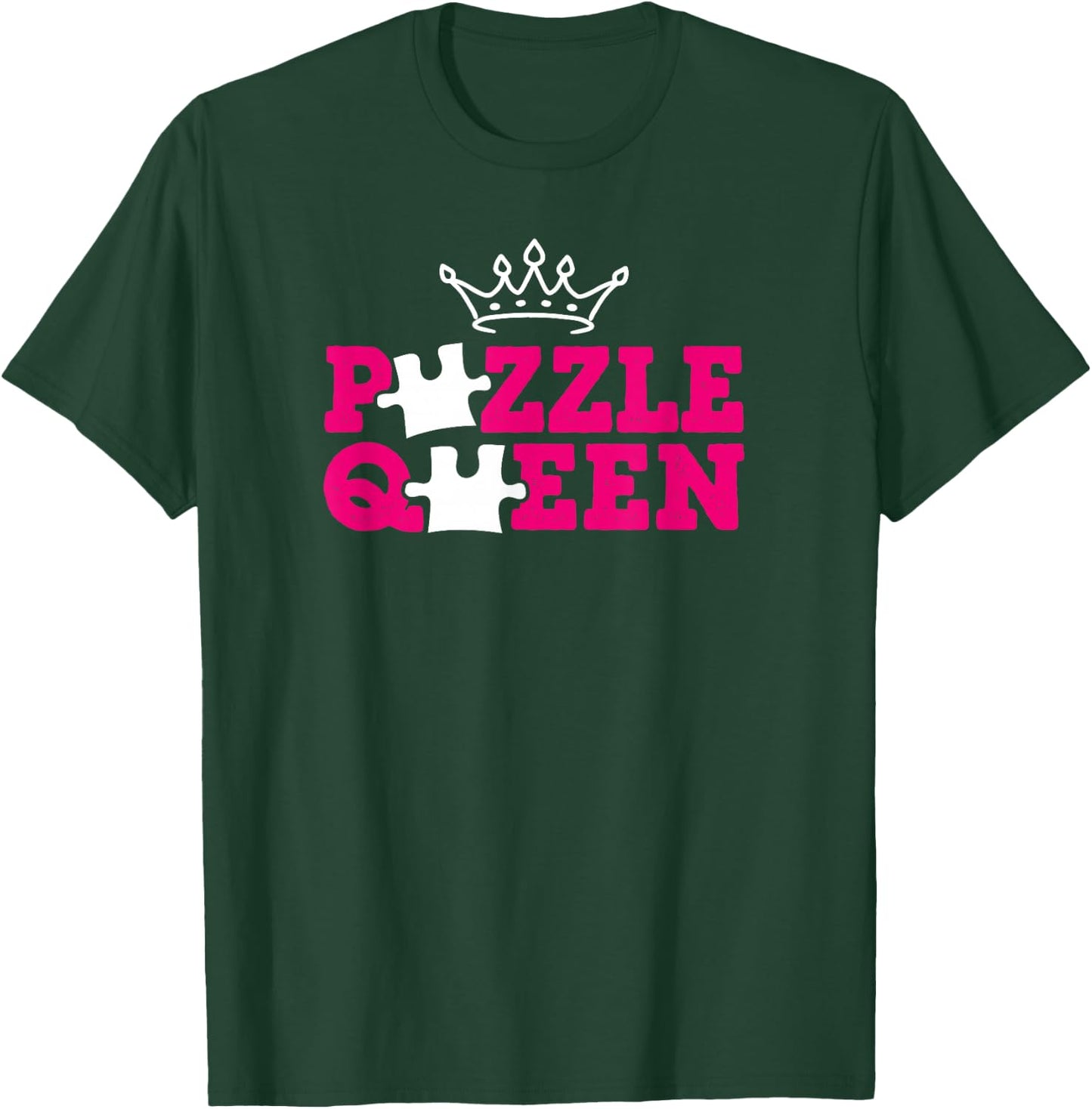 Funny Puzzle Queen Jigsaw Puzzle Lovers Dissectologist Women T-Shirt - T-Shirt | Forest
