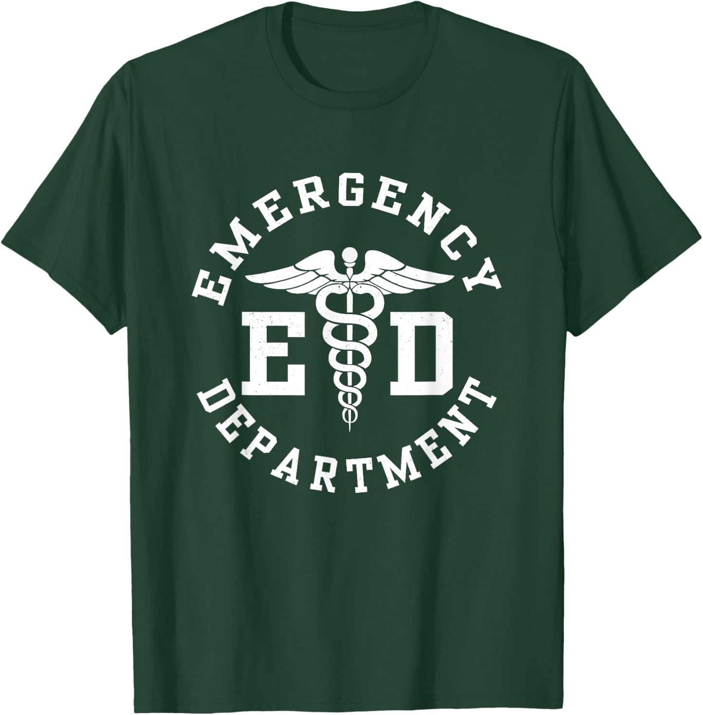 Care Giver RN Emergency Nurse Graduation ED Techs Department T-Shirt - T-Shirt | Forest
