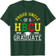 Proud HBCU Uncle of a HBCU Graduate Family T-Shirt - T-Shirt | Forest