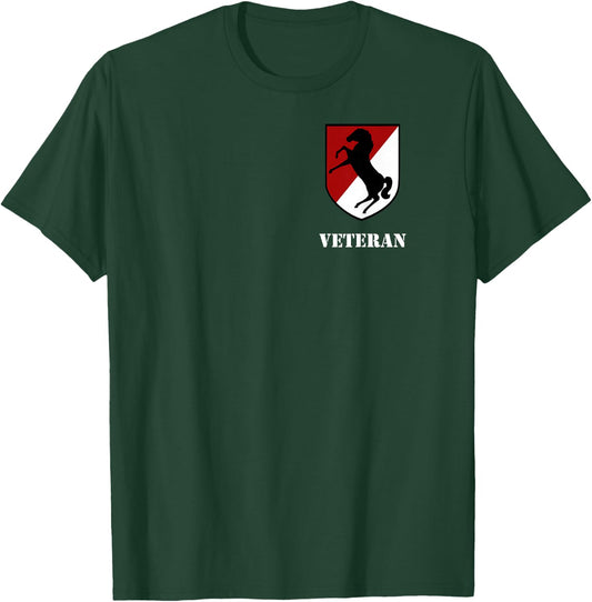 11th Armored Cavalry Regiment - 11th ACR Veteran T-Shirt - T-Shirt | Forest