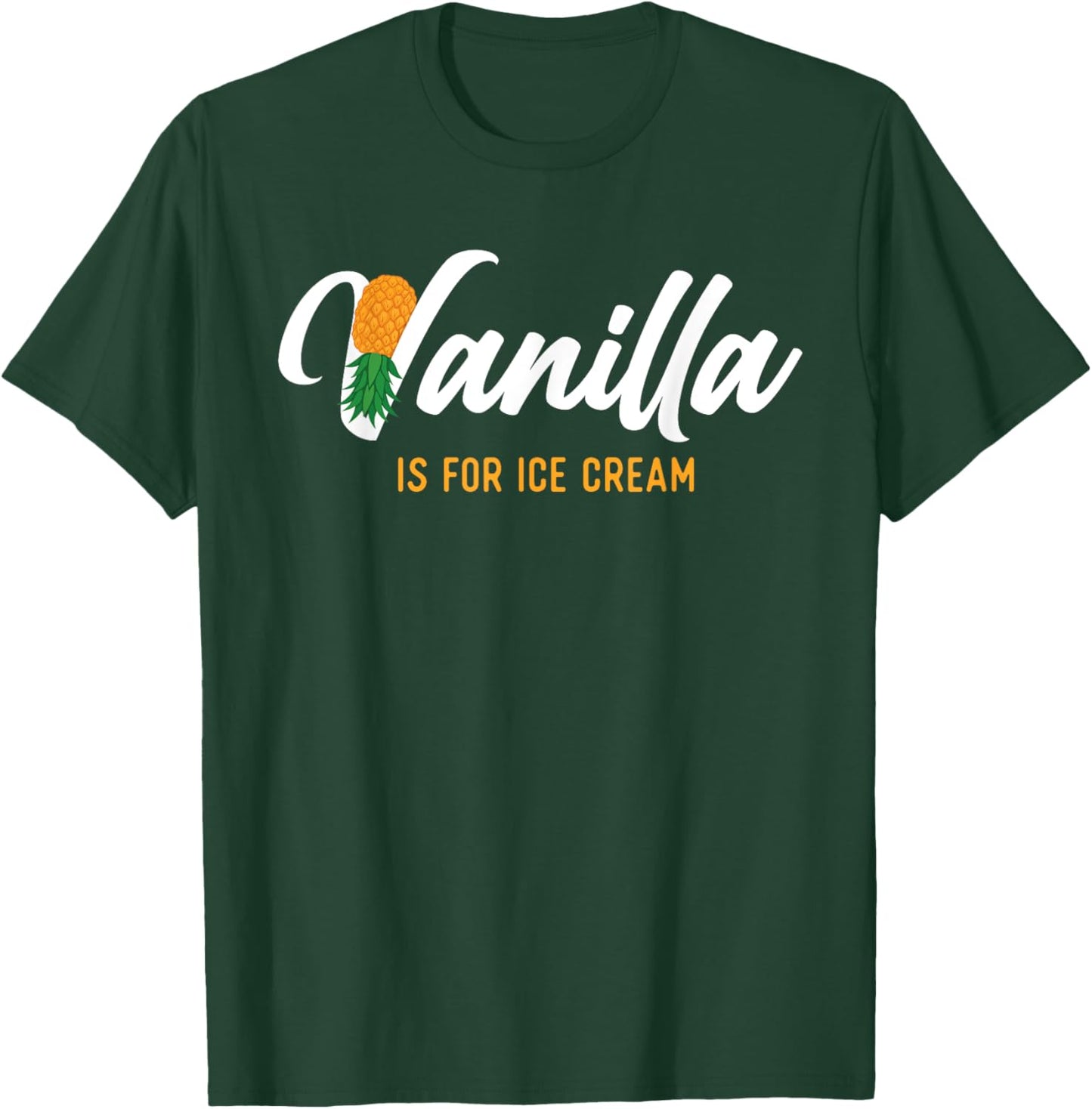 Vanilla is for Ice Cream - Upside Down Pineapple Swinger Small T-Shirt - T-Shirt | Forest