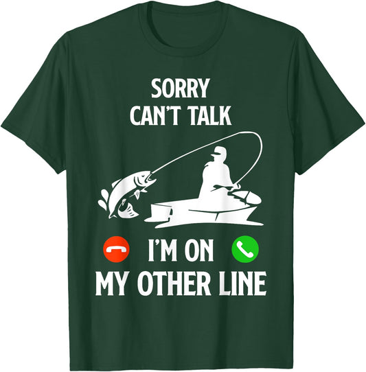 Fishing Dad Humor Saying Funny Fisherman Father's Day T-Shirt - T-Shirt | Forest