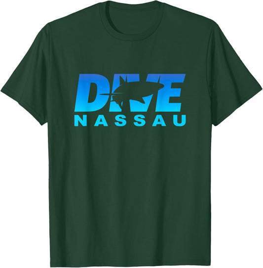 Dive Nassau with Shark, Scuba Diving at Nassau T-Shirt - T-Shirt | Forest