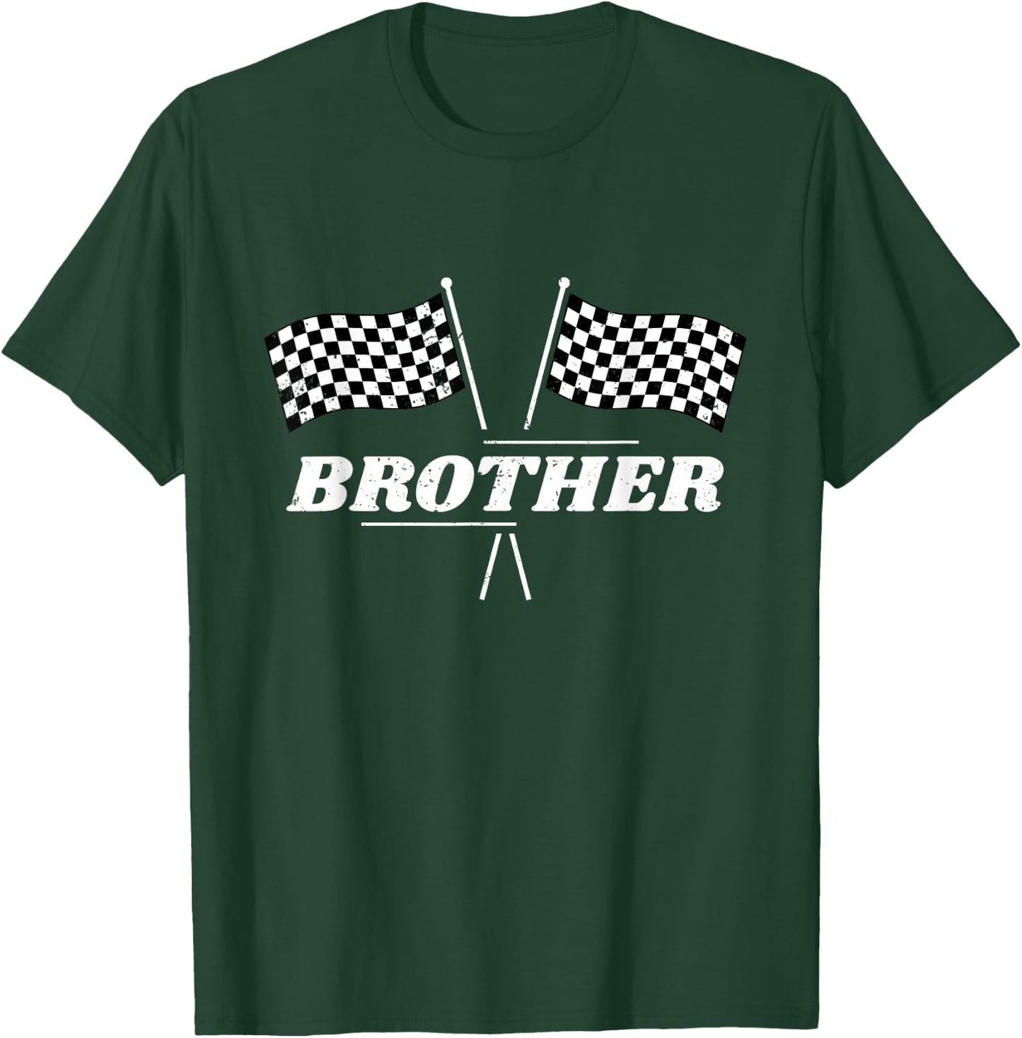 Pit Crew Brother Racing Car Family Matching Birthday Party T-Shirt - T-Shirt | Forest