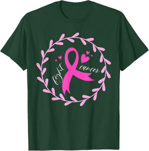 Fight Cancer Pink Ribbon | Breast Cancer T-Shirt - T-Shirt | Forest
