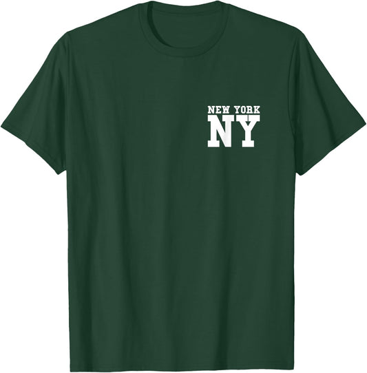 New York - NY - Minimalistic Pocket Design - Classic T-Shirt - T-Shirt | Forest