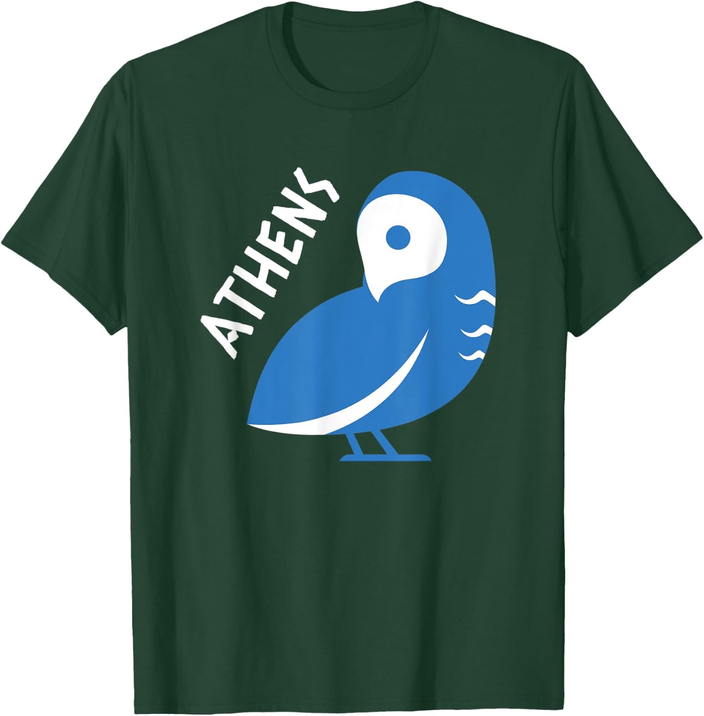 Athens cute Owl Greece Souvenir T-Shirt - T-Shirt | Forest